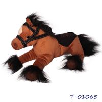 Лошадка с седлом (коричневая),упаковка